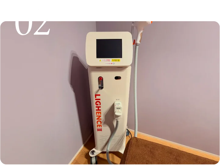 脱毛サロンMÜの最新機器による痛みの少ないスピーディーな脱毛施術