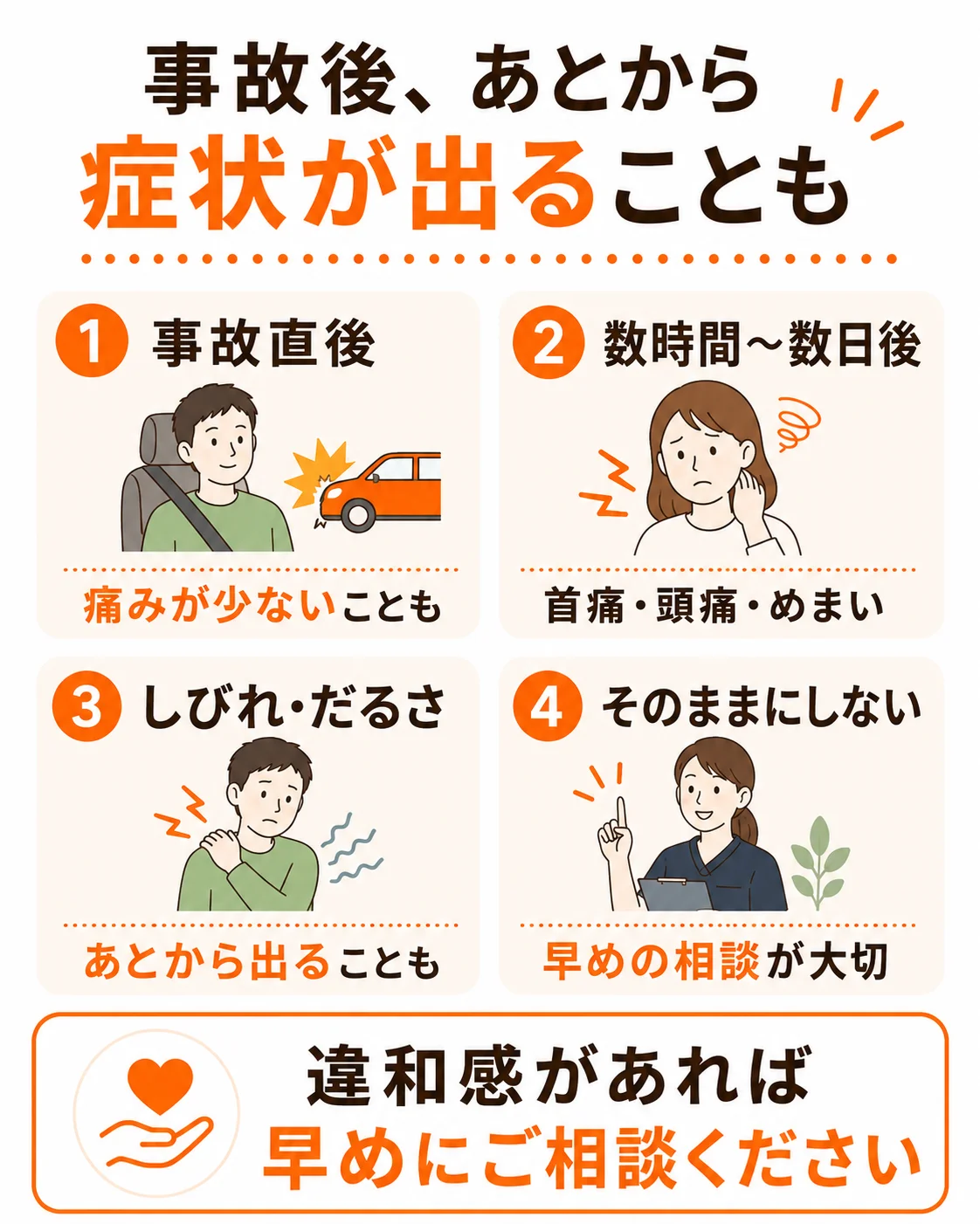丸亀市郡家町のつづき接骨院・鍼灸院で交通事故によるむちうちの施術を受ける様子